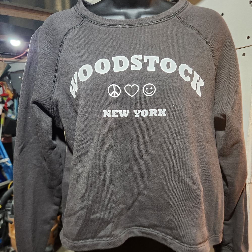 One Clothing Black Woodstock Sweatshirt